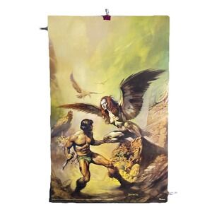 Vintage Boris Vallejo The Maker of the Universe Poster 1979 36.25x23 Netherlands